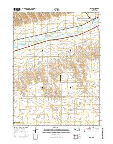 Brule SE Nebraska Current topographic map, 1:24000 scale, 7.5 X 7.5 Minute, Year 2014
