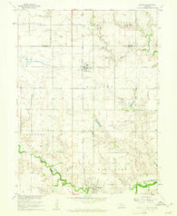 Bruning Nebraska Historical topographic map, 1:24000 scale, 7.5 X 7.5 Minute, Year 1960