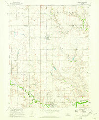 Bruning Nebraska Historical topographic map, 1:24000 scale, 7.5 X 7.5 Minute, Year 1960