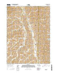 Bruno Nebraska Current topographic map, 1:24000 scale, 7.5 X 7.5 Minute, Year 2014