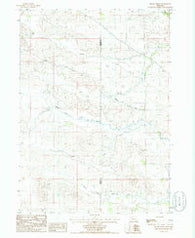 Brush Creek Nebraska Historical topographic map, 1:24000 scale, 7.5 X 7.5 Minute, Year 1985