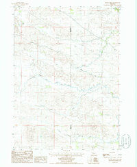 Brush Creek Nebraska Historical topographic map, 1:24000 scale, 7.5 X 7.5 Minute, Year 1985