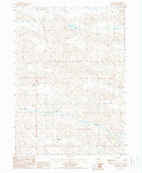 Brush Hill Nebraska Historical topographic map, 1:24000 scale, 7.5 X 7.5 Minute, Year 1987