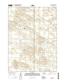 Brush Creek Nebraska Current topographic map, 1:24000 scale, 7.5 X 7.5 Minute, Year 2014
