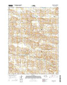 Brush Hill Nebraska Current topographic map, 1:24000 scale, 7.5 X 7.5 Minute, Year 2014