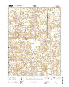 Bucktail Nebraska Current topographic map, 1:24000 scale, 7.5 X 7.5 Minute, Year 2014