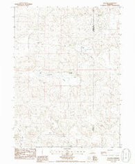 Bucktail Nebraska Historical topographic map, 1:24000 scale, 7.5 X 7.5 Minute, Year 1985