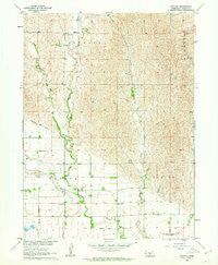 Buffalo Nebraska Historical topographic map, 1:24000 scale, 7.5 X 7.5 Minute, Year 1962