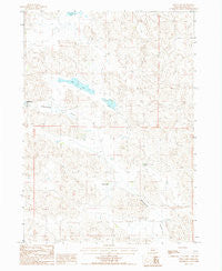 Bull Lake Nebraska Historical topographic map, 1:24000 scale, 7.5 X 7.5 Minute, Year 1987