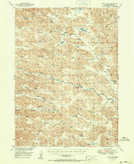 Bull Lake Nebraska Historical topographic map, 1:62500 scale, 15 X 15 Minute, Year 1951