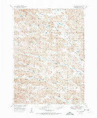 Bull Lake Nebraska Historical topographic map, 1:62500 scale, 15 X 15 Minute, Year 1951