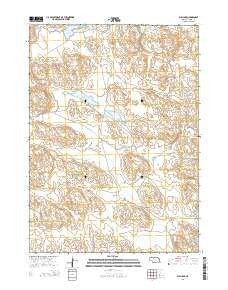Bull Lake Nebraska Current topographic map, 1:24000 scale, 7.5 X 7.5 Minute, Year 2014