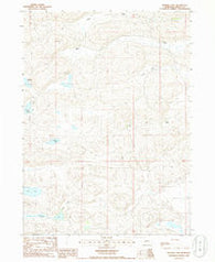 Bunner Lake Nebraska Historical topographic map, 1:24000 scale, 7.5 X 7.5 Minute, Year 1985