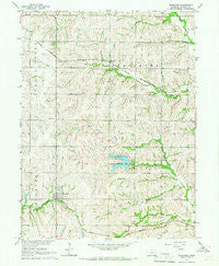 Burchard Nebraska Historical topographic map, 1:24000 scale, 7.5 X 7.5 Minute, Year 1965