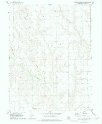 Burger Canyon West Nebraska Historical topographic map, 1:24000 scale, 7.5 X 7.5 Minute, Year 1973