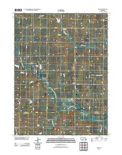Burr Nebraska Historical topographic map, 1:24000 scale, 7.5 X 7.5 Minute, Year 2011