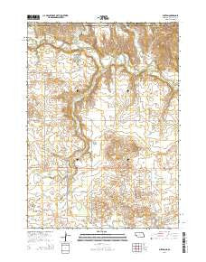 Burton Nebraska Current topographic map, 1:24000 scale, 7.5 X 7.5 Minute, Year 2014