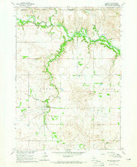 Burton Nebraska Historical topographic map, 1:24000 scale, 7.5 X 7.5 Minute, Year 1964