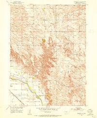 Burwell SE Nebraska Historical topographic map, 1:24000 scale, 7.5 X 7.5 Minute, Year 1952