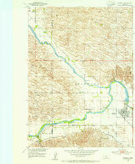 Burwell Nebraska Historical topographic map, 1:24000 scale, 7.5 X 7.5 Minute, Year 1952