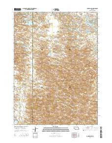Burwell NW Nebraska Current topographic map, 1:24000 scale, 7.5 X 7.5 Minute, Year 2014