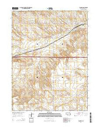 Bushnell Nebraska Current topographic map, 1:24000 scale, 7.5 X 7.5 Minute, Year 2014