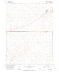 Bushnell Nebraska Historical topographic map, 1:24000 scale, 7.5 X 7.5 Minute, Year 1972