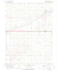 Bushnell Nebraska Historical topographic map, 1:24000 scale, 7.5 X 7.5 Minute, Year 1972