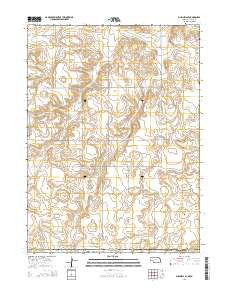 Bushnell SE Nebraska Current topographic map, 1:24000 scale, 7.5 X 7.5 Minute, Year 2014