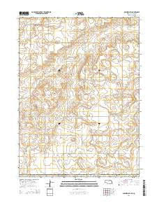 Bushnell SW Nebraska Current topographic map, 1:24000 scale, 7.5 X 7.5 Minute, Year 2014