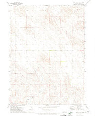 Buske Ranch Nebraska Historical topographic map, 1:24000 scale, 7.5 X 7.5 Minute, Year 1971