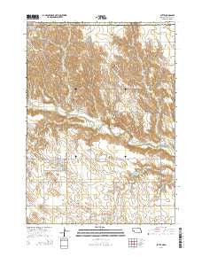 Butte Nebraska Current topographic map, 1:24000 scale, 7.5 X 7.5 Minute, Year 2014