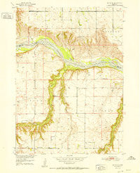 Butte SE Nebraska Historical topographic map, 1:24000 scale, 7.5 X 7.5 Minute, Year 1952