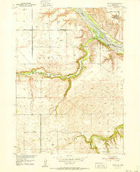 Butte SW Nebraska Historical topographic map, 1:24000 scale, 7.5 X 7.5 Minute, Year 1951