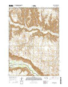 Butte NW Nebraska Current topographic map, 1:24000 scale, 7.5 X 7.5 Minute, Year 2014