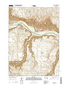 Butte SE Nebraska Current topographic map, 1:24000 scale, 7.5 X 7.5 Minute, Year 2014