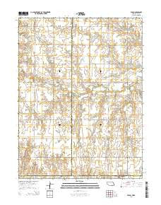 Byron Nebraska Current topographic map, 1:24000 scale, 7.5 X 7.5 Minute, Year 2014