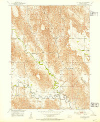 Callaway SE Nebraska Historical topographic map, 1:24000 scale, 7.5 X 7.5 Minute, Year 1951