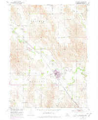 Callaway Nebraska Historical topographic map, 1:24000 scale, 7.5 X 7.5 Minute, Year 1951