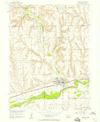Cambridge Nebraska Historical topographic map, 1:24000 scale, 7.5 X 7.5 Minute, Year 1956