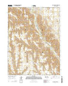 Camp Hayes Lake Nebraska Current topographic map, 1:24000 scale, 7.5 X 7.5 Minute, Year 2014