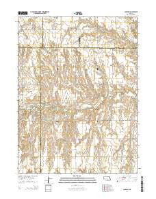 Campbell Nebraska Current topographic map, 1:24000 scale, 7.5 X 7.5 Minute, Year 2014