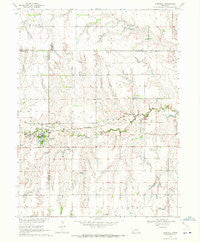 Campbell Nebraska Historical topographic map, 1:24000 scale, 7.5 X 7.5 Minute, Year 1969