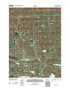 Card Lake Nebraska Historical topographic map, 1:24000 scale, 7.5 X 7.5 Minute, Year 2011