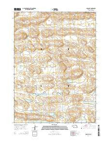 Card Lake Nebraska Current topographic map, 1:24000 scale, 7.5 X 7.5 Minute, Year 2014