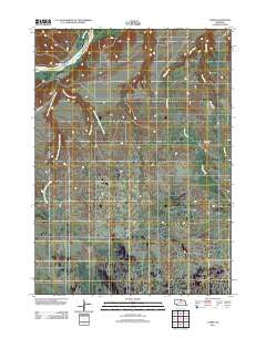 Carns Nebraska Historical topographic map, 1:24000 scale, 7.5 X 7.5 Minute, Year 2011