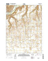 Carns Nebraska Current topographic map, 1:24000 scale, 7.5 X 7.5 Minute, Year 2014