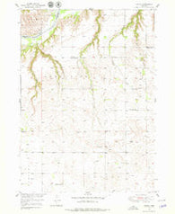 Carns Nebraska Historical topographic map, 1:24000 scale, 7.5 X 7.5 Minute, Year 1949