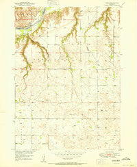 Carns Nebraska Historical topographic map, 1:24000 scale, 7.5 X 7.5 Minute, Year 1950