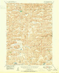 Carr Lake Nebraska Historical topographic map, 1:62500 scale, 15 X 15 Minute, Year 1950